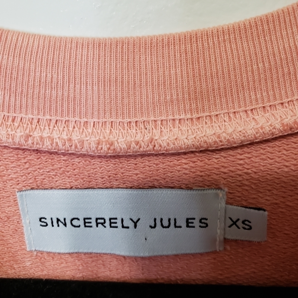 Sincerely Jules Cara Sweatshirt Dress100% Cotton Size Extra Small - Picture 10 of 15